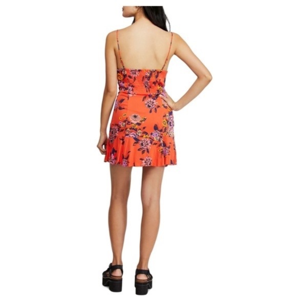 FREE PEOPLE Happy Heart Floral Ruched Mini Dress (24) - Picture 5 of 7